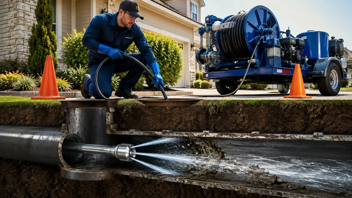 Main Sewer Line Hydro Jet Cleaning in Santa Rosa