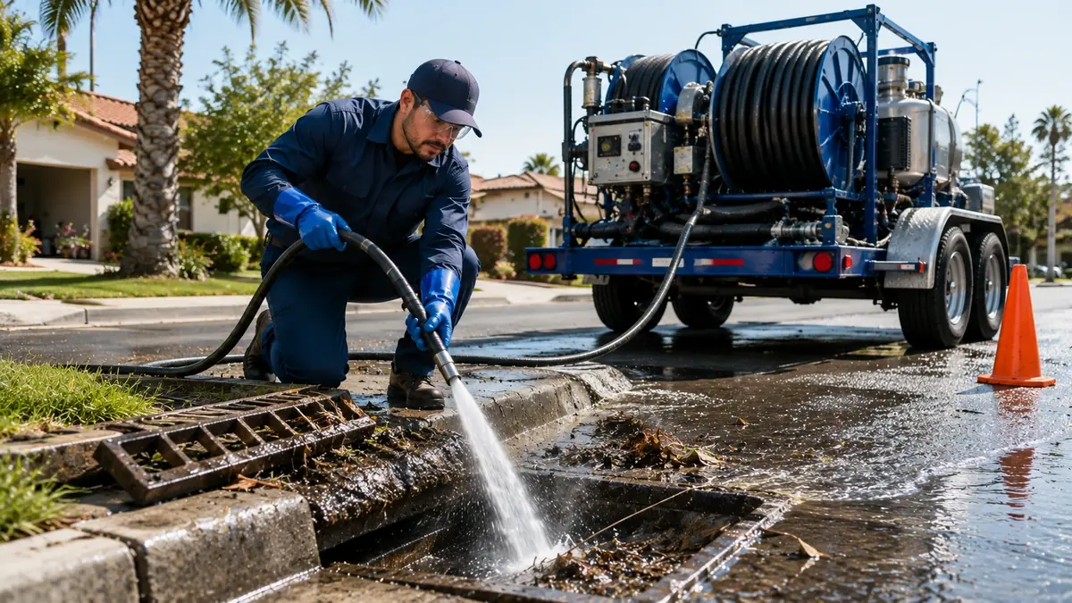 Storm Drain Hydro Jet Cleaning in Santa Rosa
